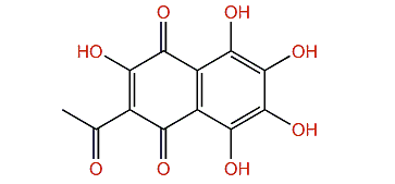 2-Acetyl-3,5,6,7,8-pentahydroxy-1,4-naphthoquinone